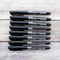 BAZIC Fine Tip Black Permanent Markers w/ Pocket Clip (8/Pack)